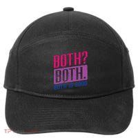 Bisexual Both Is Good Funny Bi Pride Flag Lgbtq 7-Panel Snapback Hat