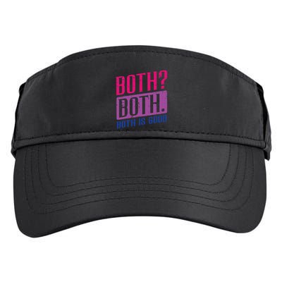 Bisexual Both Is Good Funny Bi Pride Flag Lgbtq Adult Drive Performance Visor
