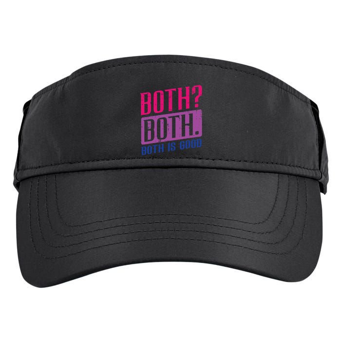 Bisexual Both Is Good Funny Bi Pride Flag Lgbtq Adult Drive Performance Visor