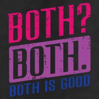 Bisexual Both Is Good Funny Bi Pride Flag Lgbtq Adult Drive Performance Visor