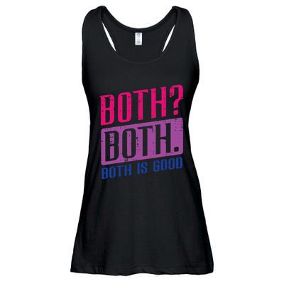 Bisexual Both Is Good Funny Bi Pride Flag Lgbtq Ladies Essential Flowy Tank