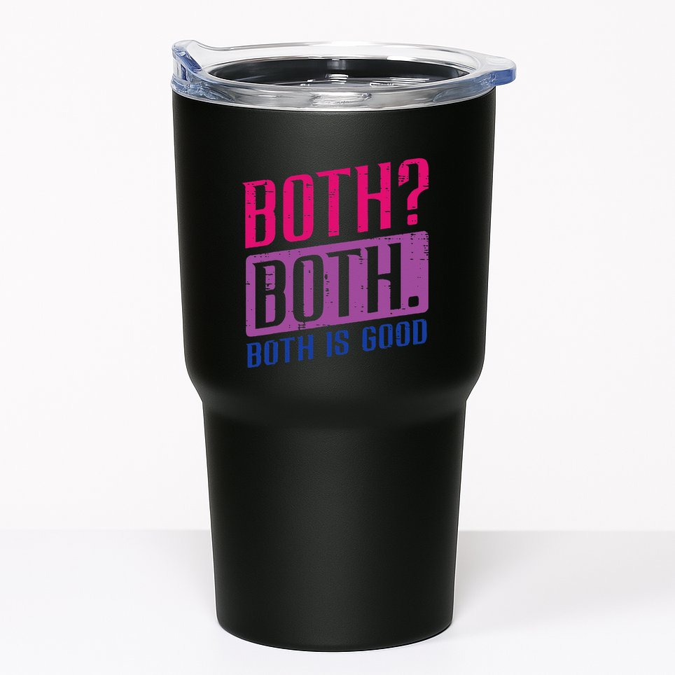 Bisexual Both Is Good Funny Bi Pride Flag Lgbtq Tumbler