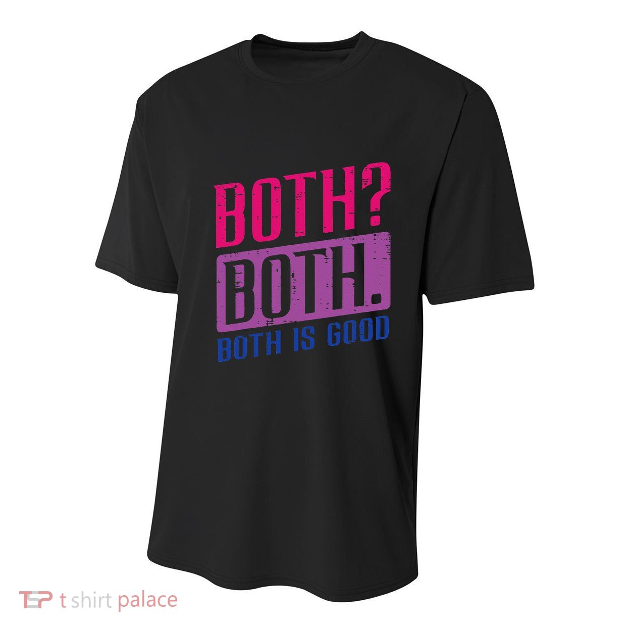 Bisexual Both Is Good Funny Bi Pride Flag Lgbtq Youth Performance Sprint T-Shirt