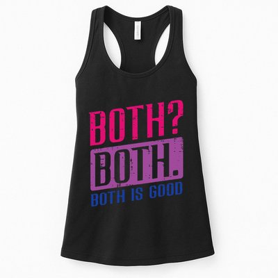 Bisexual Both Is Good Funny Bi Pride Flag Lgbtq Womens Tank Top