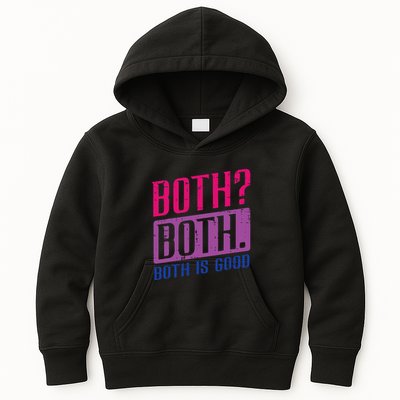 Bisexual Both Is Good Funny Bi Pride Flag Lgbtq Kids Hoodie