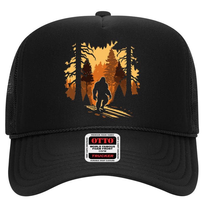 Bigfoot High Crown Mesh Back Trucker Hat