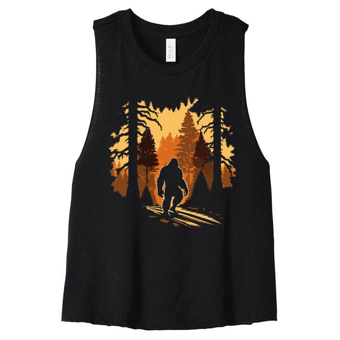 Bigfoot Women's Racerback Cropped Tank