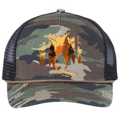 Bigfoot Retro Rope Trucker Hat Cap