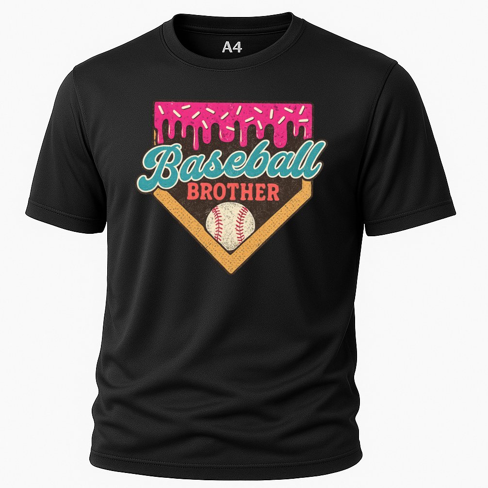 Baseball Brother Ice Cream Drip Cooling Performance Crew T-Shirt