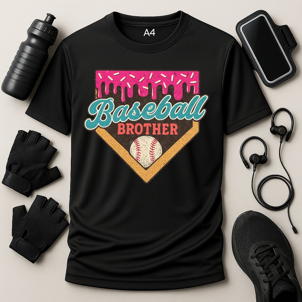 Baseball Brother Ice Cream Drip Cooling Performance Crew T-Shirt