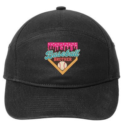 Baseball Brother Ice Cream Drip 7-Panel Snapback Hat