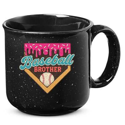 Baseball Brother Ice Cream Drip 15oz Campfire Ceramic Mug