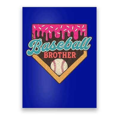 Baseball Brother Ice Cream Drip Poster