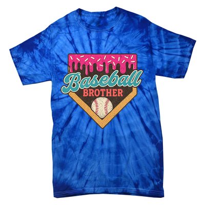 Baseball Brother Ice Cream Drip Tie-Dye T-Shirt