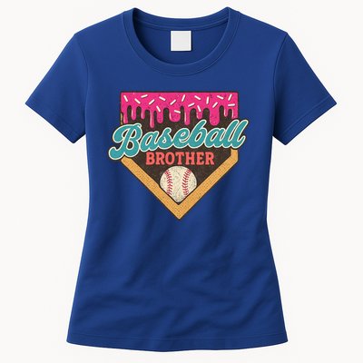 Baseball Brother Ice Cream Drip Womens T-Shirt