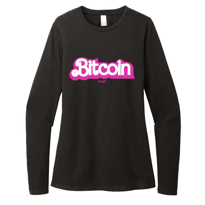 Bitcoin Womens CVC Long Sleeve Shirt