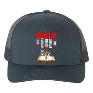 BIBLE Basic Instructions Before Leaving Earth Christian Yupoong Adult 5-Panel Trucker Hat