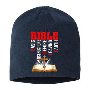 BIBLE Basic Instructions Before Leaving Earth Christian Sustainable Beanie