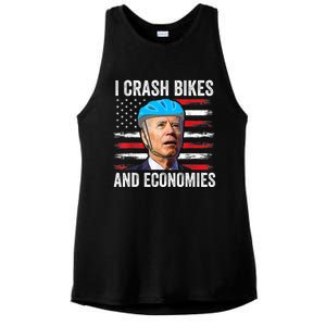 Biden Bicycle I Crash Bikes And Economies Ladies PosiCharge Tri-Blend Wicking Tank