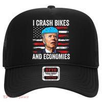 Biden Bicycle I Crash Bikes And Economies High Crown Mesh Back Trucker Hat