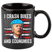 Biden Bicycle I Crash Bikes And Economies 11oz C Handle Ceramic Mug