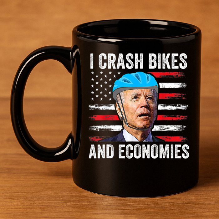 Biden Bicycle I Crash Bikes And Economies 11oz C Handle Ceramic Mug