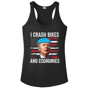 Biden Bicycle I Crash Bikes And Economies Ladies PosiCharge Competitor Racerback Tank