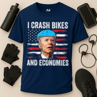 Biden Bicycle I Crash Bikes And Economies Cooling Performance Crew T-Shirt