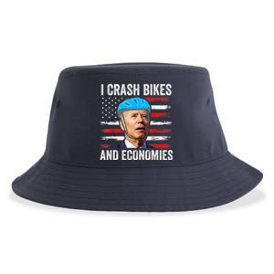 Biden Bicycle I Crash Bikes And Economies Sustainable Bucket Hat