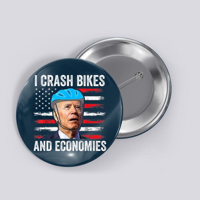 Biden Bicycle I Crash Bikes And Economies Button