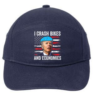 Biden Bicycle I Crash Bikes And Economies 7-Panel Snapback Hat