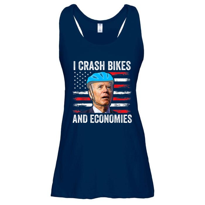 Biden Bicycle I Crash Bikes And Economies Ladies Essential Flowy Tank