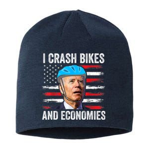 Biden Bicycle I Crash Bikes And Economies Sustainable Beanie