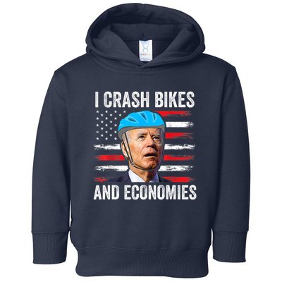 Biden Bicycle I Crash Bikes And Economies Toddler Hoodie