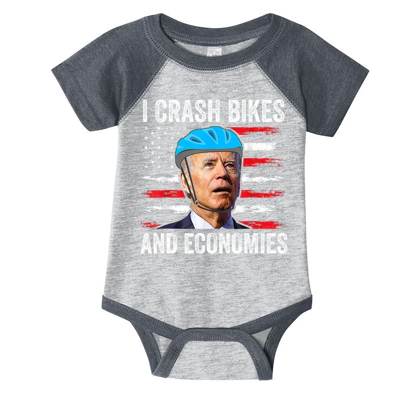 Biden Bicycle I Crash Bikes And Economies Infant Baby Jersey Bodysuit