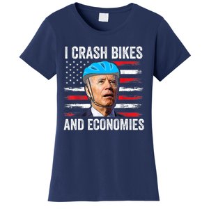 Biden Bicycle I Crash Bikes And Economies Women's T-Shirt