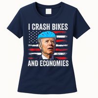 Biden Bicycle I Crash Bikes And Economies Womens T-Shirt