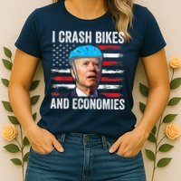 Biden Bicycle I Crash Bikes And Economies Womens T-Shirt