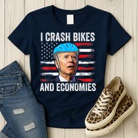 Biden Bicycle I Crash Bikes And Economies Womens T-Shirt