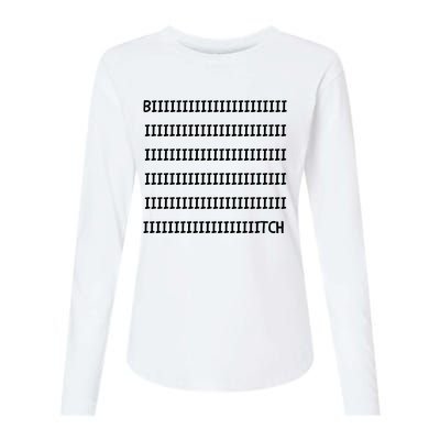 Bitch Womens Cotton Relaxed Long Sleeve T-Shirt