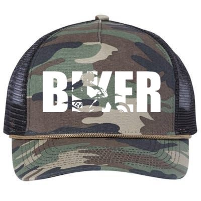 Biker Retro Rope Trucker Hat Cap