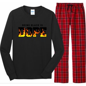 Being Black Is Dope Gift Long Sleeve Pajama Set