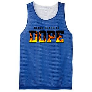 Being Black Is Dope Gift Mesh Reversible Basketball Jersey Tank