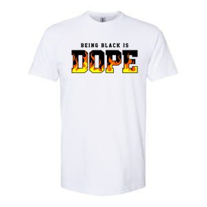 Being Black Is Dope Gift Softstyle CVC T-Shirt