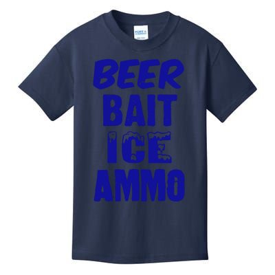 Beer Bait Ice Ammo Kids T-Shirt