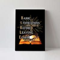 Bible Basic Instructions Before Leaving Earth Christian Canvas