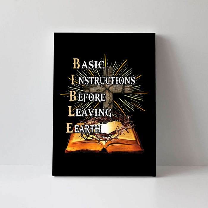 Bible Basic Instructions Before Leaving Earth Christian Canvas