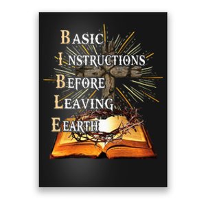 Bible Basic Instructions Before Leaving Earth Christian Poster