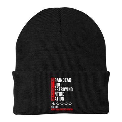 Biden Braindead Idiot Destroying Entire Nation Beanie