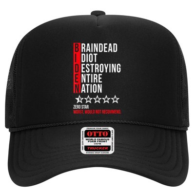 Biden Braindead Idiot Destroying Entire Nation Trucker Hat